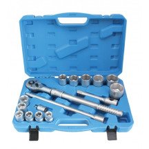 CONJUNTO DE CHAVES DE SOQUETE DE 6 VIAS DE 3/4" COM CATRACA TELESCÓPICA