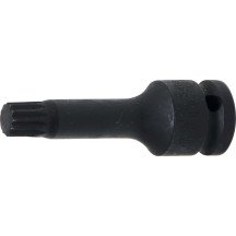 Chave de soquete de impacto 1/2" com ponta 1/2 XZN de 78mm. M12