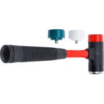 Juego de martillos de cabeza intercambiable | mango de fibra de vidrio | Ø 38 mm