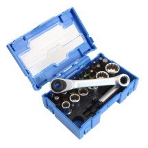 JOGO DE PONTAS E SOQUETES DE CATRACA DE 1/4" - 24 PEÇAS