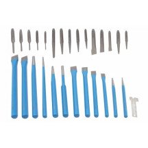 Conjunto de cinzel, punção e punção de 28 peças