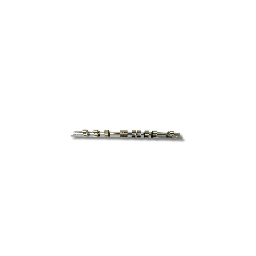 SUPORTE DE METAL PARA 10 SOQUETES DE 3/8" SUPORTE DE METAL PARA 10 SOQUETES DE 3/8"