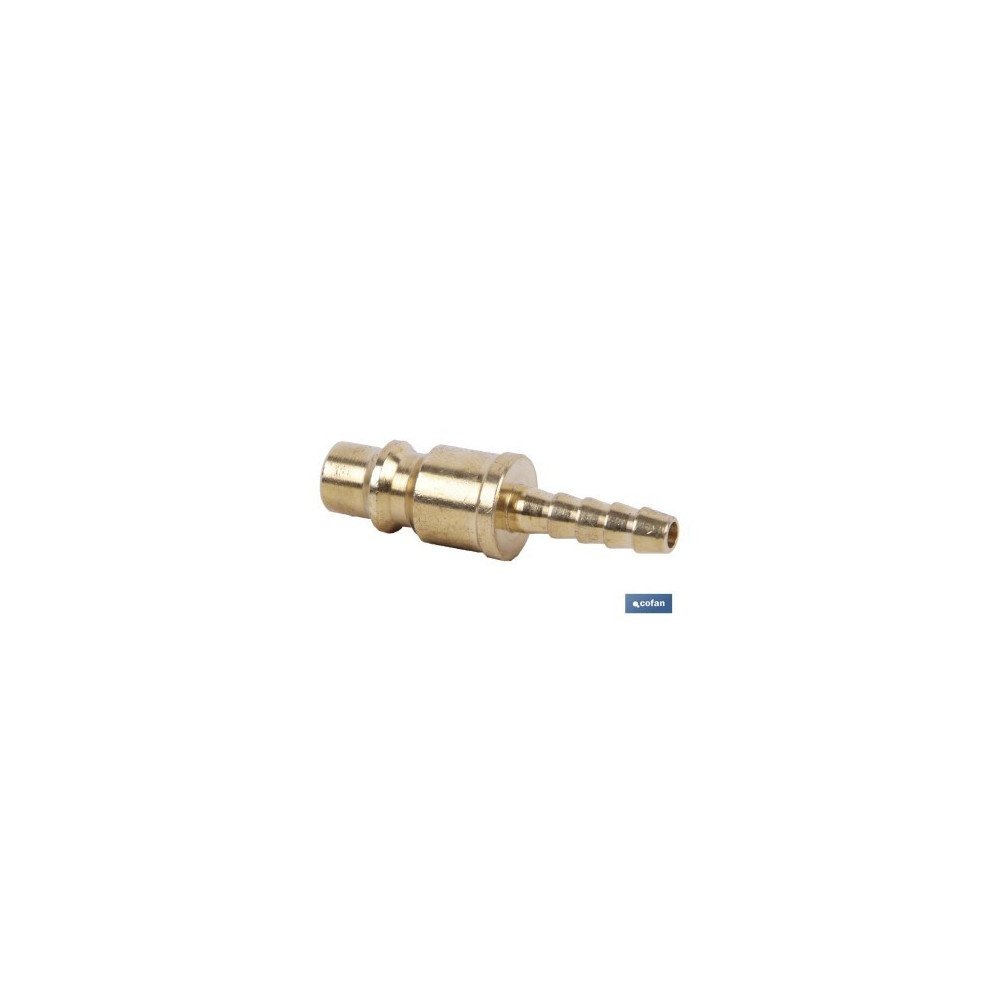CONECTOR DE AR DE 5/16" COM BARBA DE ALTO FLUXO