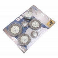 ESCOVAS DE AÇO - CONJUNTO DE 6 PEÇAS.