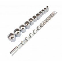 CONJUNTO DE SOQUETES DE 3/8 POLEGADAS 12 LADOS - 11 PEÇAS