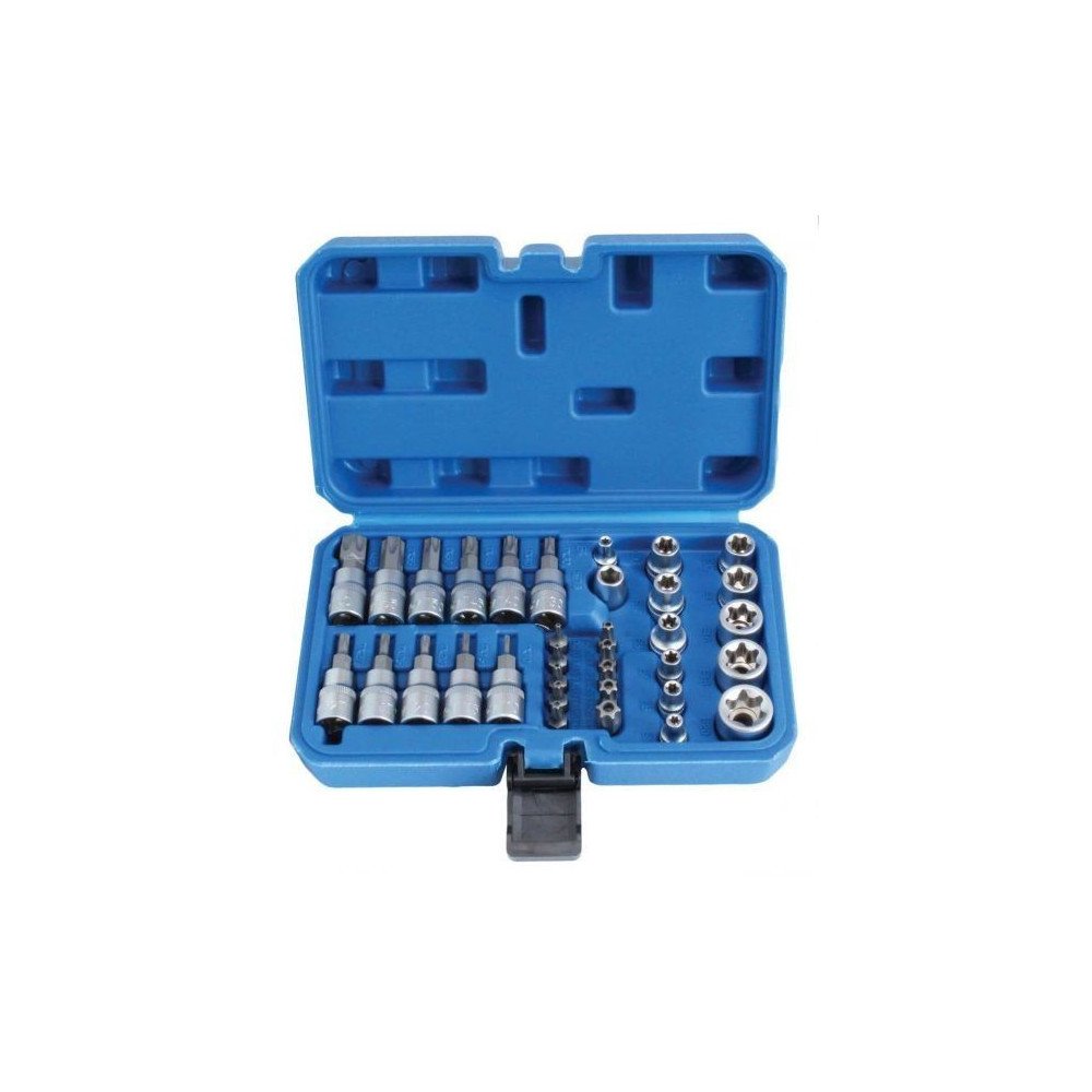 SOQUETES 3/8- TORX JOGO DE 34 ELEMENTOS.