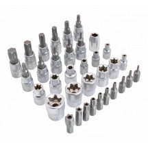 SOQUETES 3/8- TORX JOGO DE 34 ELEMENTOS.