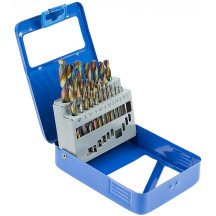 Conjunto 19 peças de brocas HSS 1-10 mm