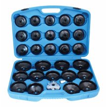 Juego Llaves de cazoletas para de filtros de aceite 30 Piezas