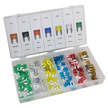 Sortimento 121 Mini fusíveis para automotivo
