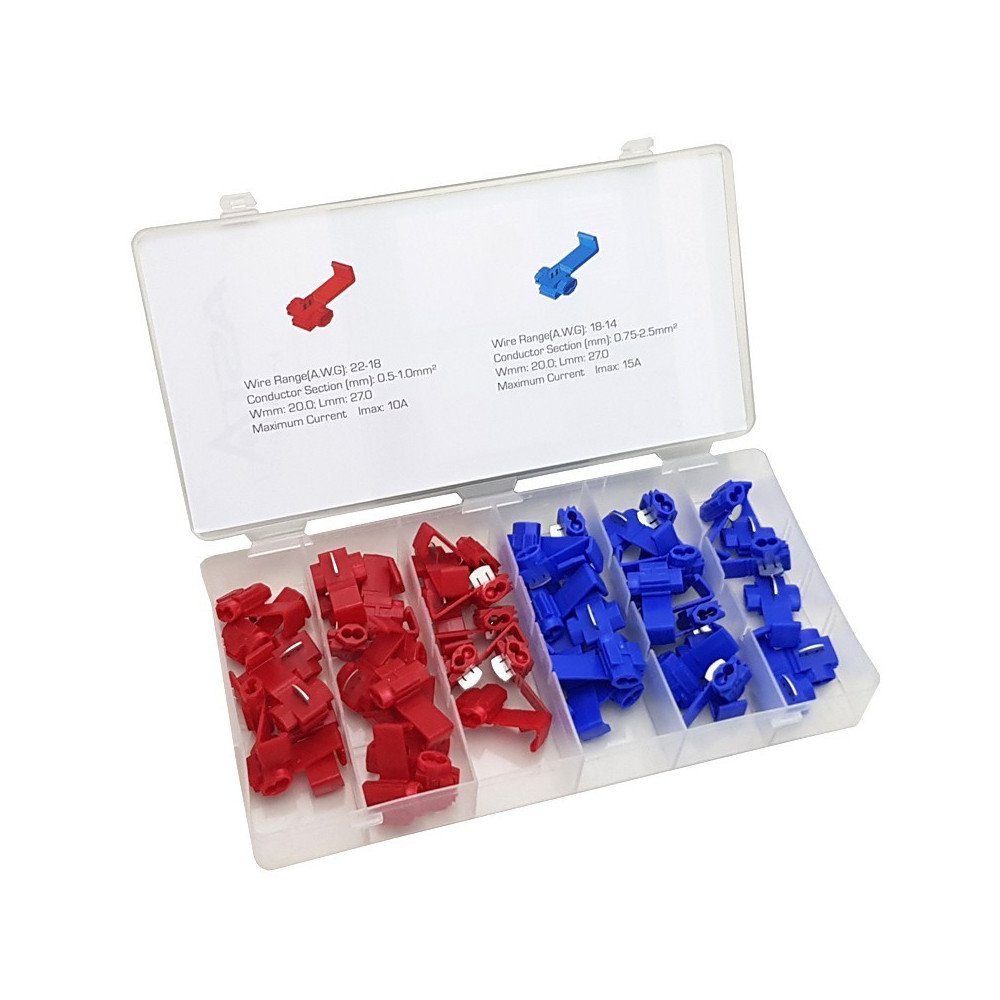 Sortimento de 50 peças de conectores