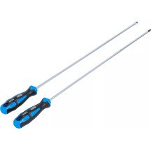 Juego de destornilladores | extra largos | plano, cruz PH | 2 piezas