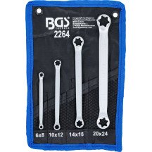 JUEGO DE LLAVES COMBINADAS TORX - 4 PIEZAS