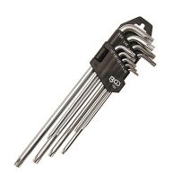 Conjunto de 9 chaves Torx extra longas T10-50