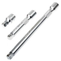 Conjunto de 3 peças de extensões basculantes 1/2 50 / 125 / 250 mm.