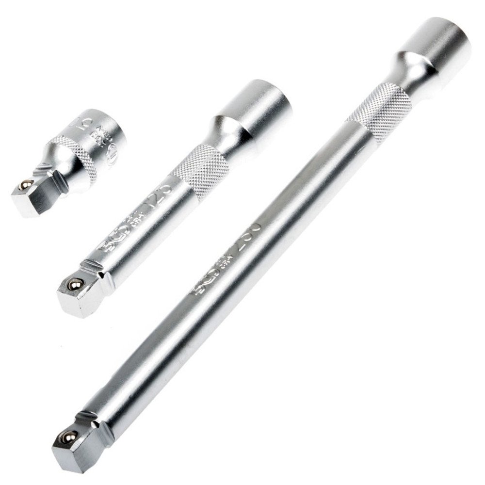 Conjunto de 3 peças de extensões basculantes 1/2 50 / 125 / 250 mm. Conjunto de 3 peças de extensões basculantes 1/2 50 / 125 / 250 mm.