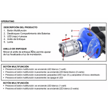 Linterna Frontal LED 3W Profesional para Taller Mecánico | 150lm