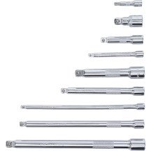 Conjunto de extensões de inclinação | 6,3 mm (1/4) / 10 mm (3/8) / 12,5 mm (1/2) | 9 peças