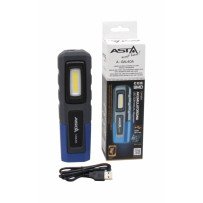 Lâmpada LED recarregável para oficina com ímã e gancho - 600lm