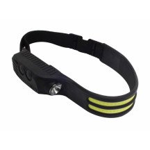 Lanterna frontal com led duplo e sensor de movimento