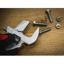 Llave inglesa ajustable con mango de plástico suave | máx. 38 mm