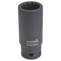 Chave de vidro de impacto 1/2 multitating longos 11mm.