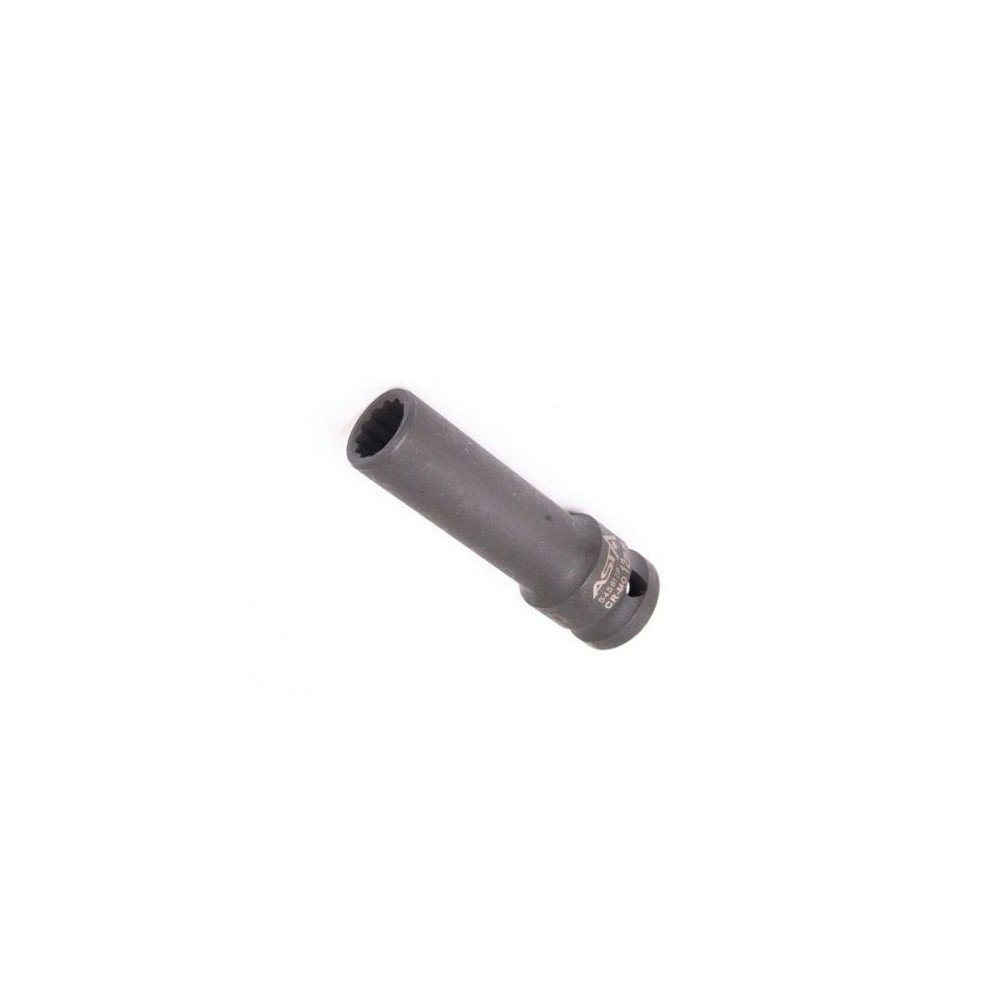 Llave vaso de impacto 1/2 multicaras largo 12mm.