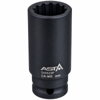 Chave de vidro de impacto 1/2 multitating longo 18mm.