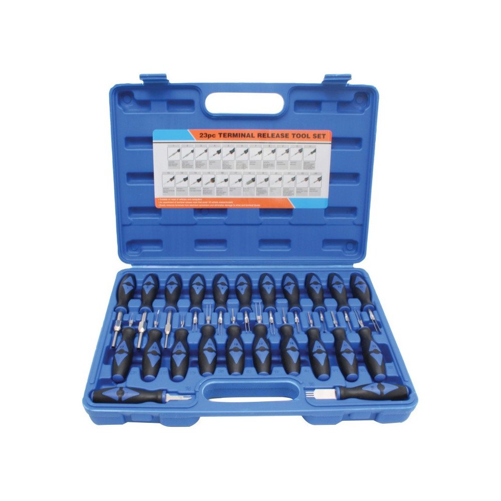 Definir extrator de terminais e conectores elétricos 23 peças | Kit profissional para automotivo
