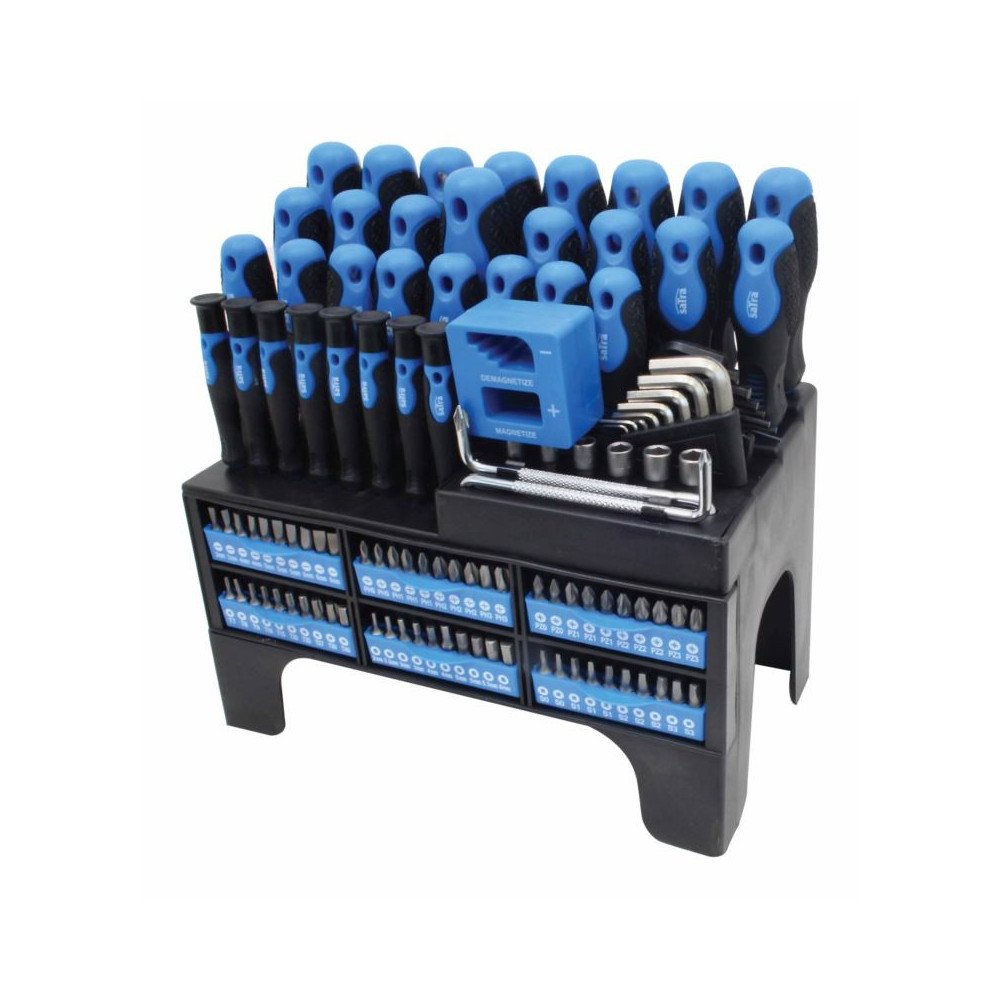 Juego de Destornilladores y Brocas 118 Piezas Cr-V | Kit Profesional con Soporte