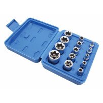Juego de 14 Vasos E-Torx E4–E24 de 1/4″, 3/8″ y 1/2″