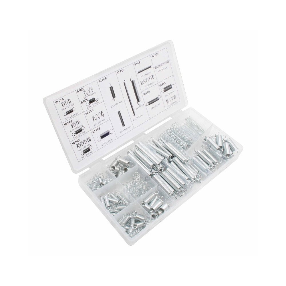 Juego/ Surtido de Muelles de Compresion y Traccion - 200 piezas