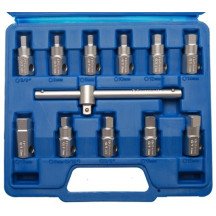 Conjunto de chaves de bujão de reservatório de 12 peças