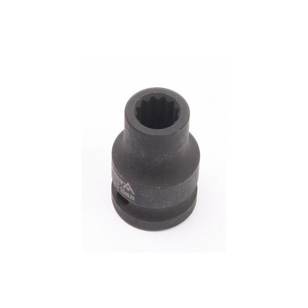 Llave vaso de impacto 1/2 Multicaras corto 10mm.