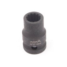 Llave vaso de impacto 1/2 Multicaras corto 12mm.