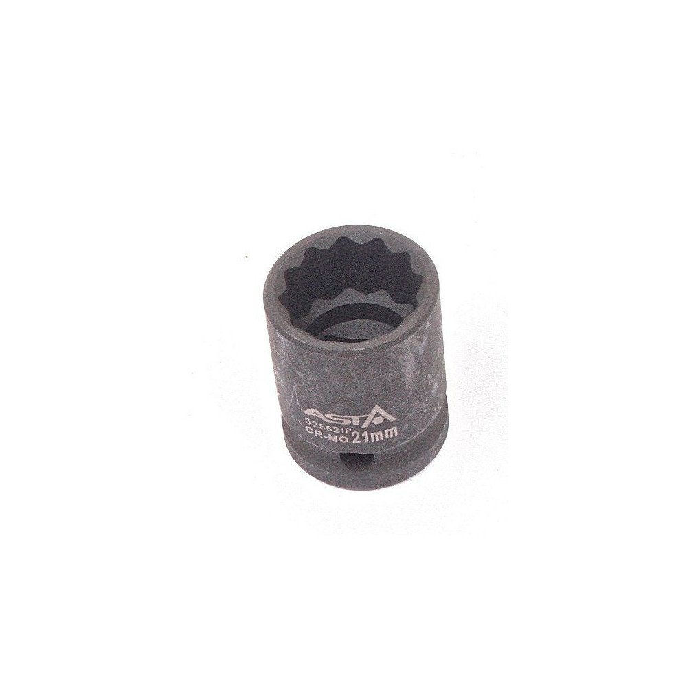 Llave vaso de impacto 1/2 Multicaras corto 21mm.
