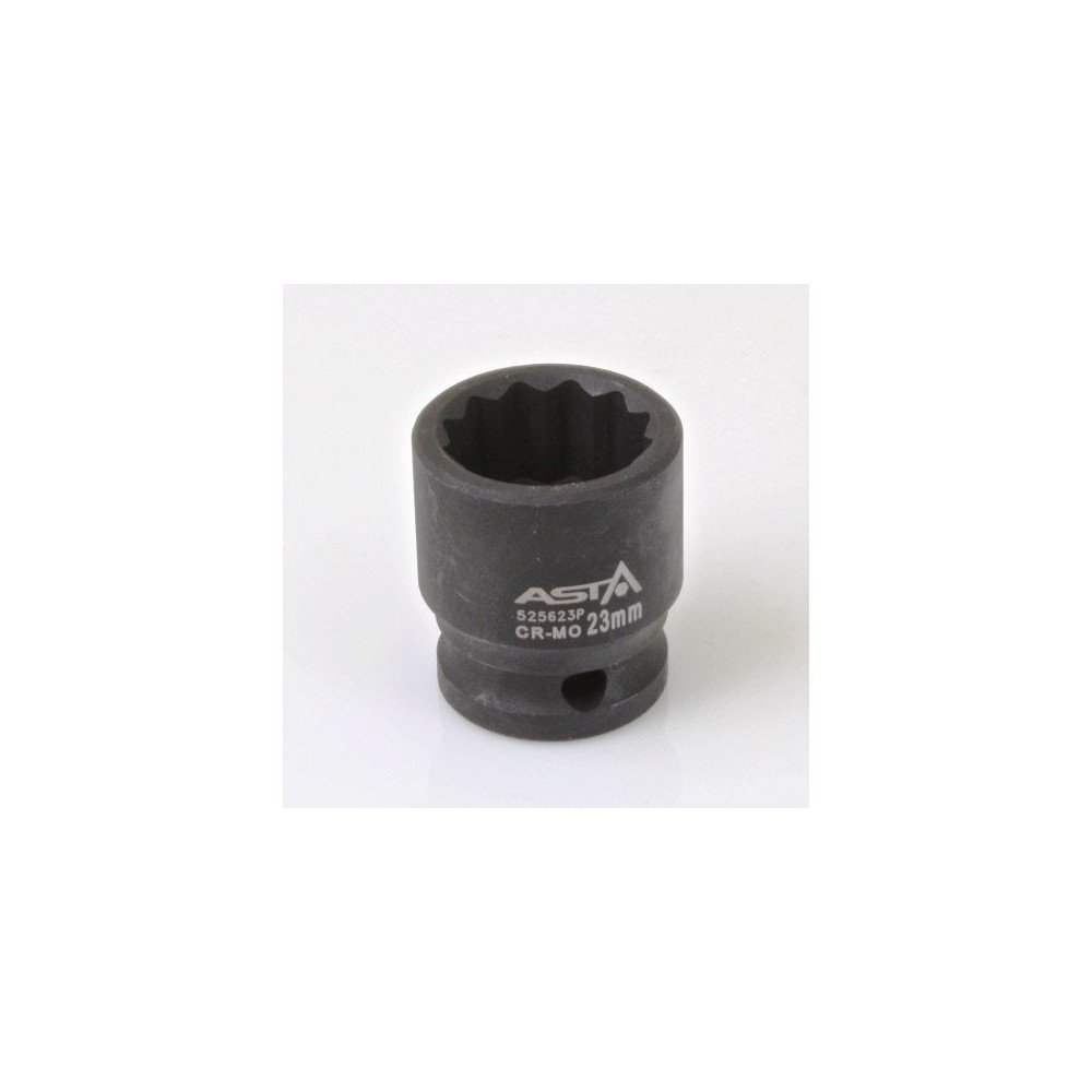 Llave vaso de impacto 1/2 Multicaras corto 23mm.