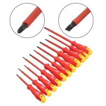 Juego de destornilladores aislados para electricista - 11 Piezas con maletín