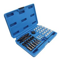 Kit de reparación de rosca para calentadores y bujías de motor - 33 piezas.