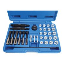 Kit de reparación de rosca para calentadores y bujías de motor - 33 piezas.