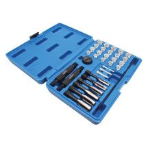 Kit de reparación de rosca para calentadores y bujías de motor - 33 piezas.