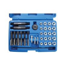 Kit de reparación de rosca para calentadores y bujías de motor - 33 piezas.