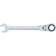 Llave combinada de carraca con cabeza articulada a 90°-18mm