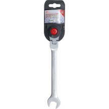 Llave combinada de carraca con cabeza articulada a 90°-18mm