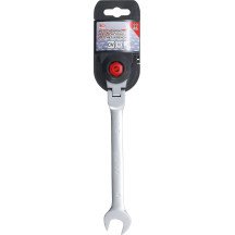 Llave combinada de carraca con cabeza articulada a 90° - 17mm