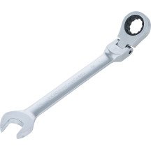 Llave combinada de carraca con cabeza articulada a 90° - 16 mm