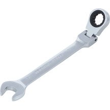 Llave combinada de carraca con cabeza articulada a 90°-15mm