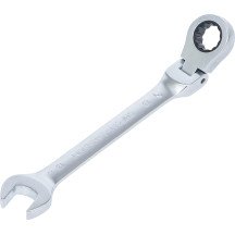 Llave combinada de carraca con cabeza articulada a 90° - 13mm.