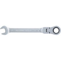 Llave combinada de carraca con cabeza articulada a 90° - 12mm