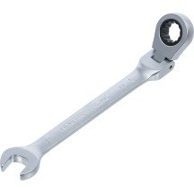 Llave combinada de carraca con cabeza articulada a  90°- 11mm